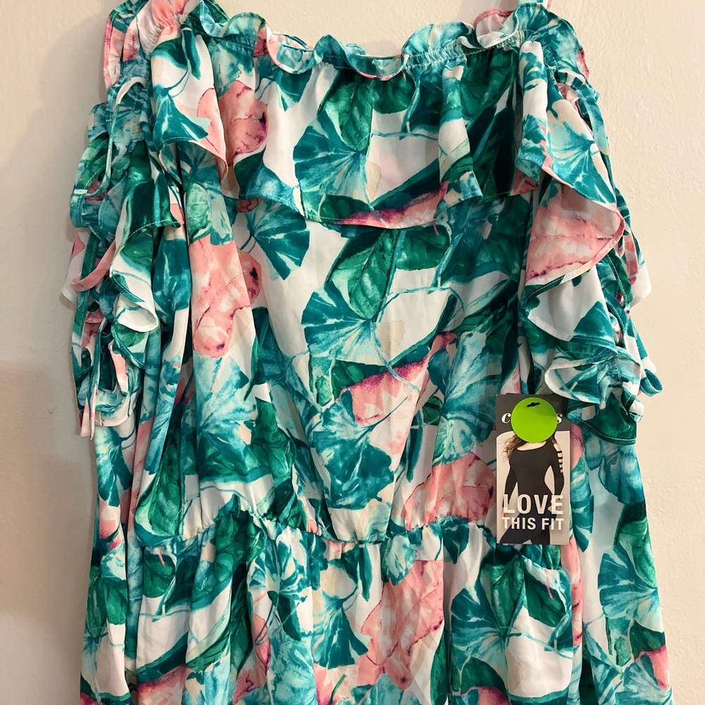 Floral Off-Shoulder shirt